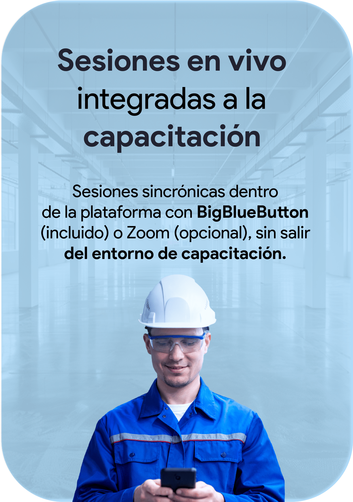 3 Sesiones en vivo integradas a la capacitación